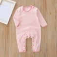 thumbnail image 2 of DHFJKG Baby Toddler Jumpsuits Winter Clothes Floral Print Long Sleeve Onesie For Boy Girl 0-3 Years Lightweight Lovely One-Pieces, 2 of 7