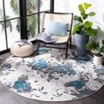 thumbnail image 4 of SAFAVIEH Cabana Janella Beige/Blue 2'2"X9' Runner Indoor/Outdoor Area Rug Beige/Blue, 6'7" x 6'7" Round, 4 of 11