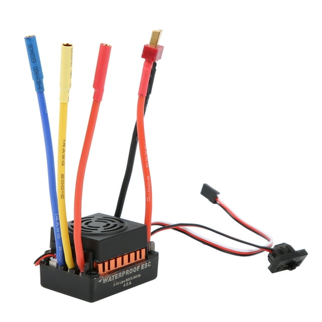 Moteur Rc Sans Balais, Moteur Rc Étanche, Ensemble Combiné Rc ESC 45A ESC pour Camion Voiture Rc Orange