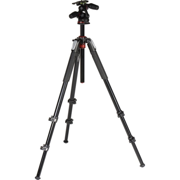 Manfrotto 055 3-Section Aluminum Tripod with 3-Way Head
