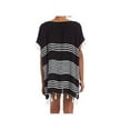 thumbnail image 2 of Chelsea & Theodore Womens Size Medium Beach Cover Up, Black/White/White, 2 of 2
