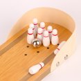 thumbnail image 3 of 1 Set Movable Launch Orbit Parrot Bowling Toy Wood Indoor Playtime 30*4.5in, 3 of 8