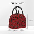 thumbnail image 2 of Yiaed Rose Flowers Print Lunch Bag Adult Insulated Lunch Box, Leakproof Cooler Food Lunch Containers Reusable High Capacity Lunch Tote Bags-One Size, 2 of 6