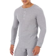 Fruit of the Loom Men's Thermal Waffle Underwear Henley Top, Sizes S-5XL