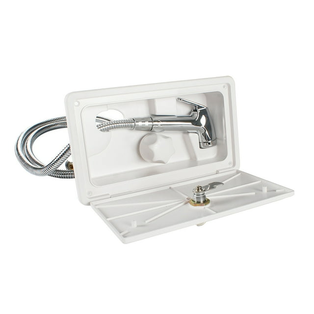 S SERENABLE RV Exterior Outside Shower Marine Camping Travel Accessories Parts White