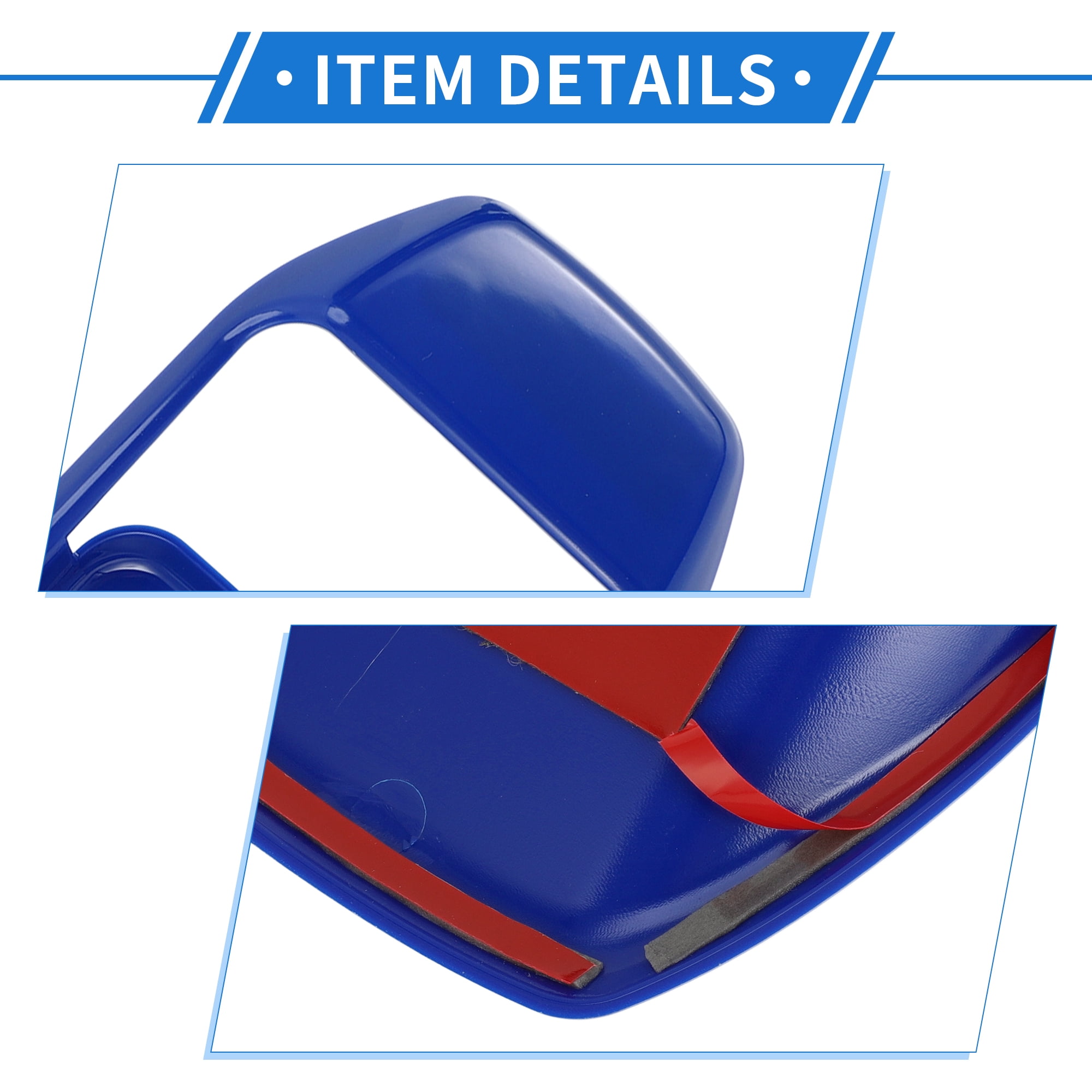 Unique Bargains 4 Pcs Door Bowl Cover Trim Compatible for Jeep Wrangler JL 2018-2022 ABS Blue Exterior Accessories