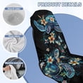 thumbnail image 6 of XYZCANDO Turtle Seat Cover Towel Waterproof and Sweatproof Towels Seats Covers Nonslip Flowers Stain Resistant Seat Cushion Protection for Gym Running Athletes Fitness Workout, 6 of 7