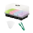 thumbnail image 4 of Kit de inicio de semillas para de 12 celdas de gran capacidad con cúpula de humedad ajustable para germinación de plantas en suelo., 4 of 8
