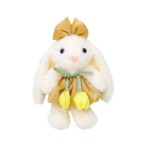 2026 New Easter Bunny Plush Toys, Easter Stuffed Animals Toys Bunny Decor Soft Pillow Toys, Cute Bunny Doll Plush Toy Lop Ear Bunny Doll, Best Gifts for Bunny Easter Holiday Birthday (Bunny, Brown)