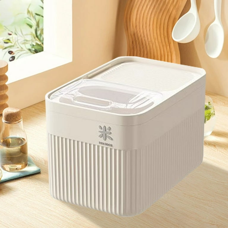 Airtight Dog Food Storage Containers with Lids 18 Pounds Capacity Bpa-Free  Plastic Dry Food Bin with Snap-Lid Keep Kibble Seed Fresh for Kitchen Storage  Containers (White) - Walmart.com