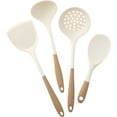 thumbnail image 3 of Functional Silicone Kitchen Utensils Set for Safe and Efficient Cooking White and brown C, 3 of 9