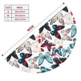 thumbnail image 3 of Lsque Butterfly Print Christmas Tree Skirt, Tree Skirt with Ties or Velcro, Perfect for Holiday Decorations, Halloween, and New Year-36", 3 of 7