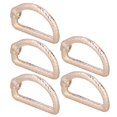thumbnail image 3 of D Rings, High Durability Exquisite Texture Zinc Alloy Small D Rings  For Bag For Luggage For Backpack Gold,Silver,Gray,Bronze, 3 of 8