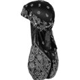 thumbnail image 4 of Cap for Men and Women Soft Comfortable Silk Like Fabric Waves Long Tail Headwear 1 Piecepurple, 4 of 5