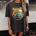 thumbnail image 2 of Tops Para Mujer Elegantes Blusas Casuales Camisas Vintage Divertido Oktoberfest Patrón de Impresión Mangas Caídas Blusa de Manga Corta Odeerbi  ODB154931, 2 of 9