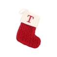 thumbnail image 1 of TIELUTT Bas de Noël avec Initiales Grandes Lettres Brodées Tricotées Rouges 12 Jours de Cartes de Chansons de Noël Flocons de Neige Acryliques Grandes Sucettes Décorations de Noël Ruban Lustre Flocons de Neige Perles, 1 of 7