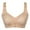 Beige, variant on Training Bra Women Fashion Printed Bra Wire-Free Underwear Pullover Bra Everyday Underwear V-Neck Full-Coverage Bra Feature Hook and Eye Closure Balconette Bra Style Y-448 , Orange 80