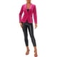 thumbnail image 2 of BLAZER DE VELVET CHIC PARA MUJER INSPIRADOR COLOR SÓLIDO CON SOLAPA Y UN BOTÓN CHAQUETA DE TRAJE PARA TRABAJAR 2XL ROSA FUERTE, 2 of 6