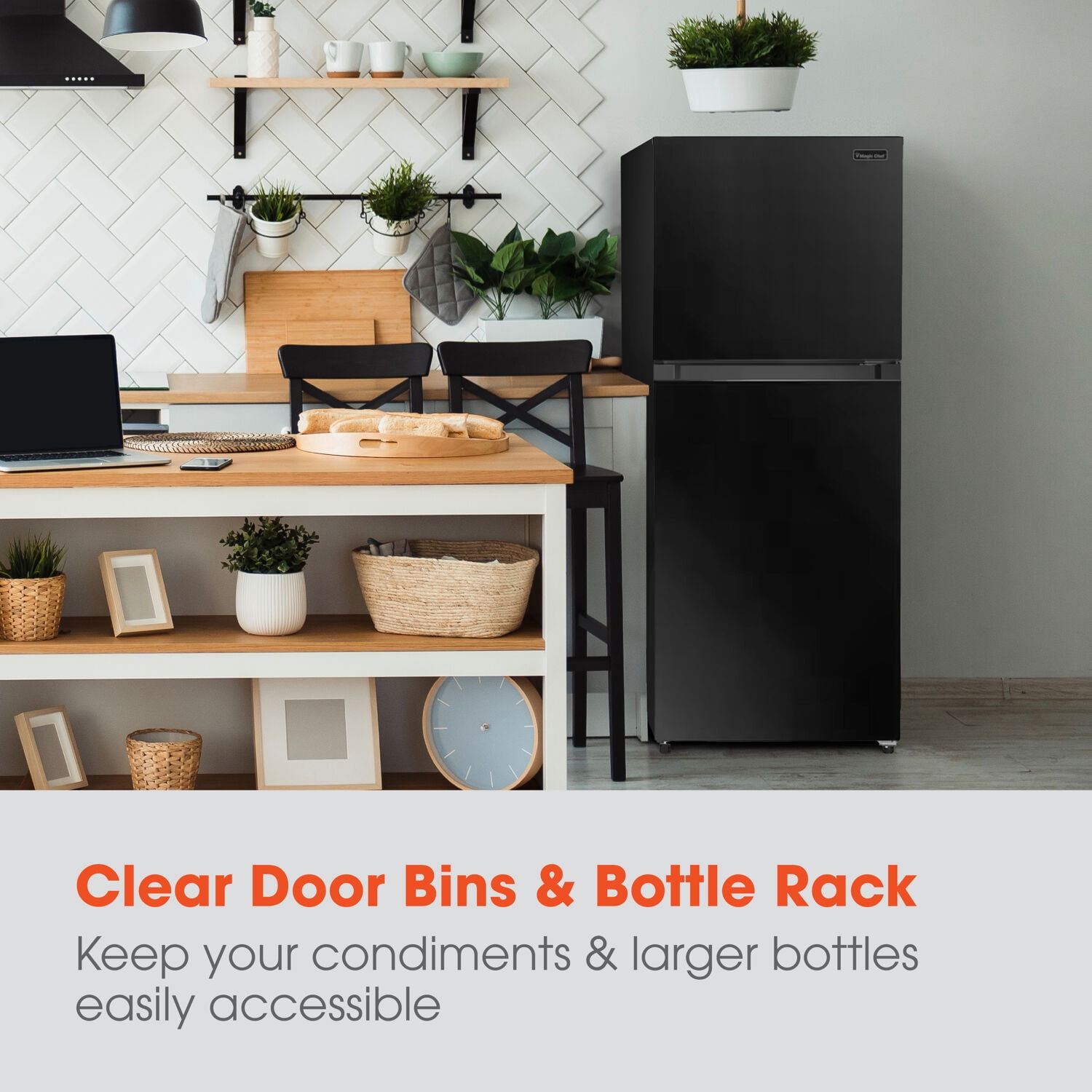 Magic Chef New 10.1-cu. ft. Compact Refrigerator in Black