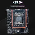thumbnail image 4 of Placa Base X99E + CPU E5 2676 V3 + Soporte de Grasa Térmica 4 RAM DDR4 RECC Tarjeta LAN Gigabit PCIEX16 NVMe Placa Base de Escritorio, 4 of 5
