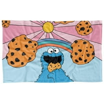 Sesame Street Cookie Monster Sunrise Officially Licensed Fleece Blanket 36' x 58'