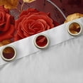 thumbnail image 4 of Homewish Rose Flower Floral Black Out Curtains, Gold Leaf Plant Curtains Pack of 2 (42x63 Each), Romantic Valentines Day Bedroom Curtains, Black Out Curtains Decor, 4 of 6