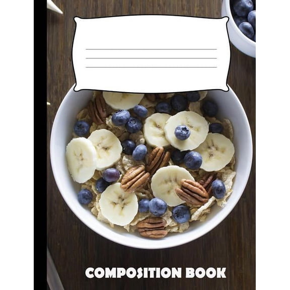Composition Book: Cereals Composition Notebook Wide Ruled (Paperback)