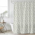 thumbnail image 4 of Tropical Botanical Bathroom Shower Curtains with 12 Hooks Polyester Waterproof Shower Curtain for Stalls and Bathtubs Farmhouse Flowers Leaves Sage Green Decorative Bathroom Curtain 66x72 Inches, 4 of 9