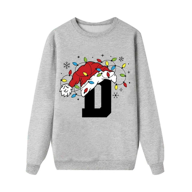 Dsscvnef Tenues Assorties pour la Famille Noël Imprimé Lettres Col Rond Ensemble de 3 Pcs (Enfants) Pyjamas Assortis pour Famille de 5 Pyjamas de Noël Dinosaure