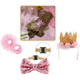 thumbnail image 7 of 2PCS Dog Crown Headband Dog Tutu Dress Set Lace Dog Tiara Crown Tutu Skirt Dog Dress Cute Pet Costume for Puppy Dog Birthday Party Wedding Photo Prop Costume, 7 of 7