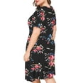 thumbnail image 3 of a.Jesdani Women's Plus Size Summer Dresses Casual Short Sleeve Pleated Dress L-4X, 3 of 7