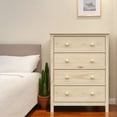 thumbnail image 3 of From the Tree Furniture Solid Pine Wood 4-Drawer Dresser for Bedroom Clothes Storage, 3 of 9