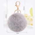 thumbnail image 3 of Bolso Hombro Color Liso Piel Sintética para Mujer Con Bolso Bandolera Pequeño Con Felpa, 3 of 9