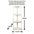 thumbnail image 3 of Tenby Living Corner Shower Caddy - 4 Shelf Shower Organizer Caddie with Movab., 3 of 10