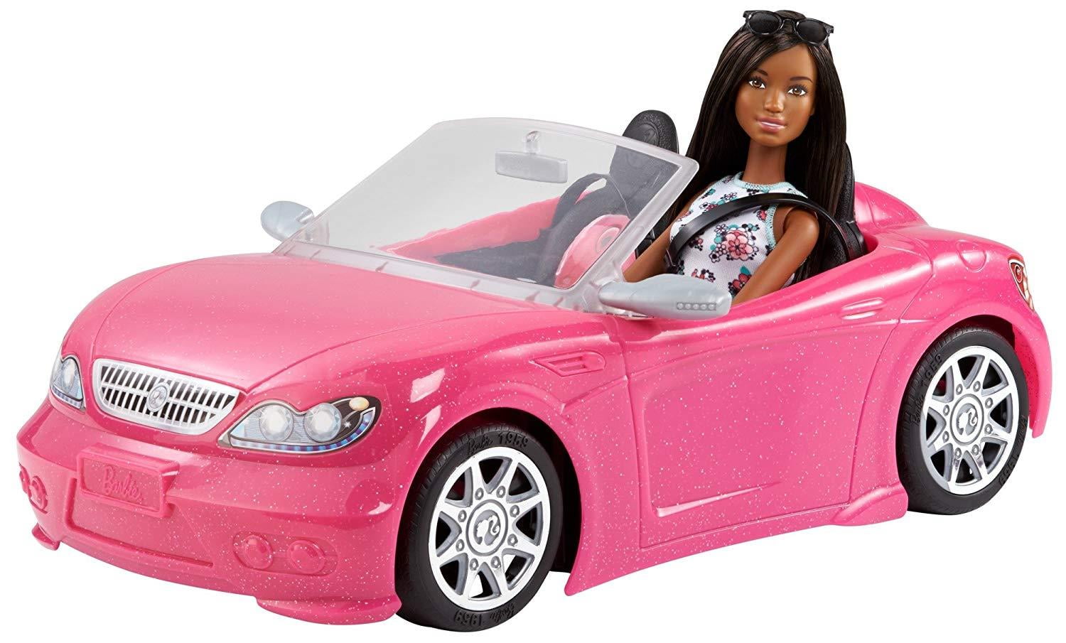 Free Shipping! Barbie Doll & Convertible Vehicle Doll & Car