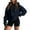 A006-Navy, variant on BDPORKAS Hoodies for Women Fall Winter Hooded Sweatshirt Pullover Tops Long Sleeved Comfortable Black XL