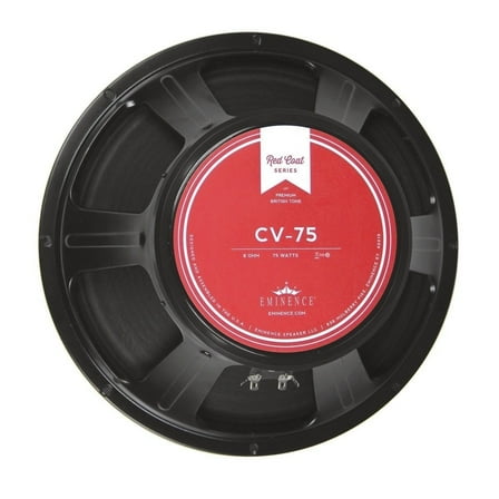 Eminence Red Coat Series CV-75 12" Guitar Speaker, 75 Watts at 8 Ohms, Black