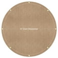 thumbnail image 2 of Covers & All Round Canvas Tarp 16 oz, 550 GSM 28 Mil Heavy Duty Multi-Purpose Tarpaulin Cover for Canopy Tent, Camping, Woodpile, Residential Commercial & Industrial Use (Tan, 15 Feet), 2 of 8