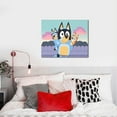 thumbnail image 5 of Saiise Bluey Frameless Canvas Wall Art - Abstract Modern Artwork for Living Room, Bedroom, Office - Ready to Hang, Vibrant Colors, Ideal Gift Idea- 8"x10", 5 of 7