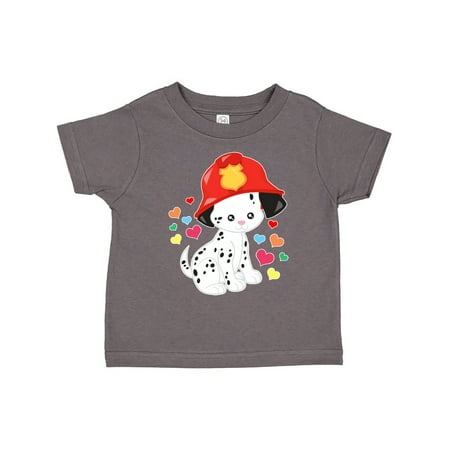 

Inktastic Valentine s Day Firefighter Dalmation Gift Toddler Boy or Toddler Girl T-Shirt