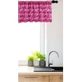 thumbnail image 3 of Ambesonne Snakeskin Print Window Valance, Pop Art Animal Skin in Vibrant Tone, Curtain Valance for Kitchen Bedroom Decor with Rod Pocket, 54" X 12", Purple Hot Pink, 3 of 3
