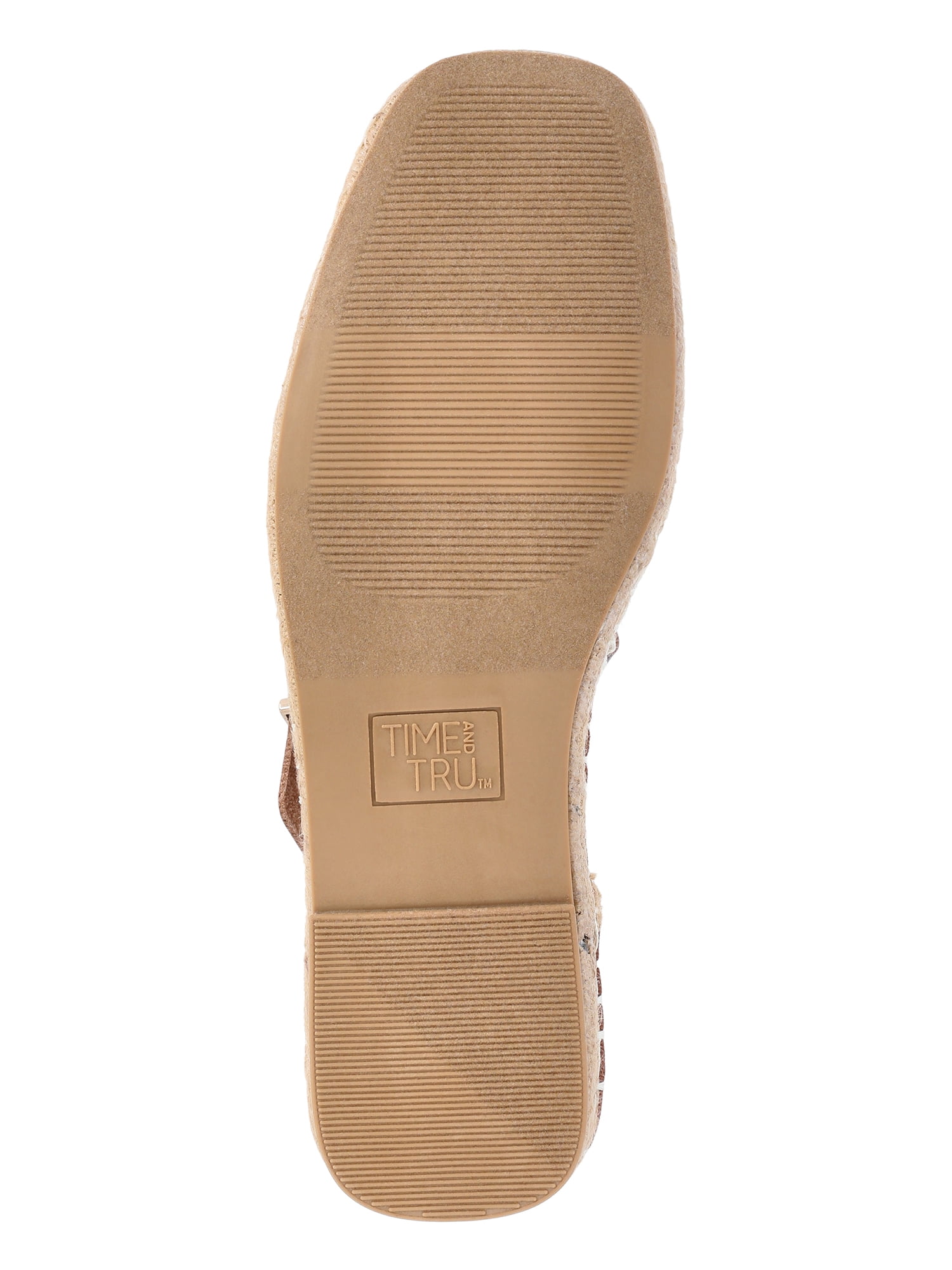 Time and Tru Women's Espadrille Mary Jane Flats