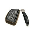 thumbnail image 2 of Vitodeco Genuine Leather Smart Key Fob Case Cover Protector- Compatible with Cadillac CT4, CT5, VISTIQ, OPTIQ, Lyriq (2020 - 2026 Models)- 5-Button, Black, 2 of 5