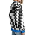 thumbnail image 3 of Long Sleeve Striped Print Women Loose Casual Hoodies Sweatshirt, 3 of 5