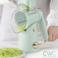 thumbnail image 3 of COOK WITH COLOR Cheese Grater Rotary, Cheese Shredder, Grater for Kitchen, Sage, 3 of 5