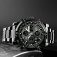 thumbnail image 4 of SKMEI Mens Wrist Watch, Waterproof Military Analog Digital Watches with LED Multi Time Chronograph, Stainless Steel Business Quartz Watches for Men, 4 of 9