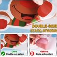 thumbnail image 5 of Pegatinas de Navidad Decoraciones navideñas Pegatinas de ventana Decoración de Papá Noel Árboles de Navidad Decoración interior del hogar Reno de copo de nieve Extraíble Estático 10 hojas, Blanco, 21x29.5cm esquí esquí Gafas de esquí, 5 of 5