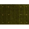 thumbnail image 1 of Ahgly Company Indoor Rectangle Abstract Yellow Contemporary Area Rugs, 3' x 5', 1 of 4