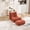 Orange, variant on Homefun Lounge Chair with Ottoman,Modern Bean Bag Floor Chair with Non-Slip Base,Soft Chenille Reading Chair,No Assembly Required,Beige