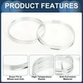 thumbnail image 5 of Unique Bargains Car Wheel Hub Centric Rings OD 79.6mm to ID 78.1mm Wheels Center Shaft Shock Absorbing Hubrings Aluminium Alloy Silver Tone Durable, 5 of 7